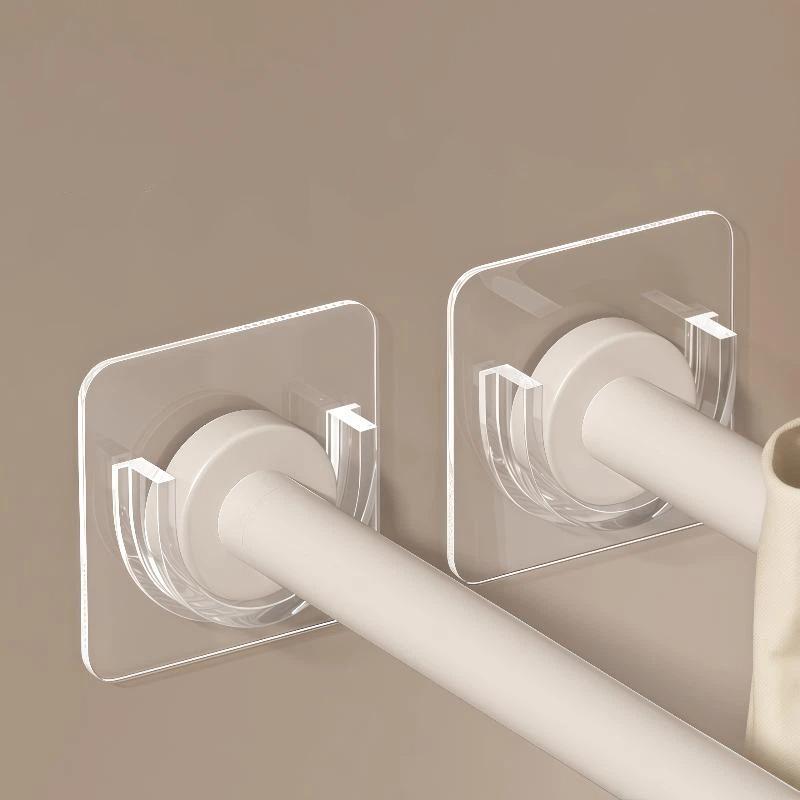 No Drill Transparent Self Adhe - Curtain Rods 评论和价格