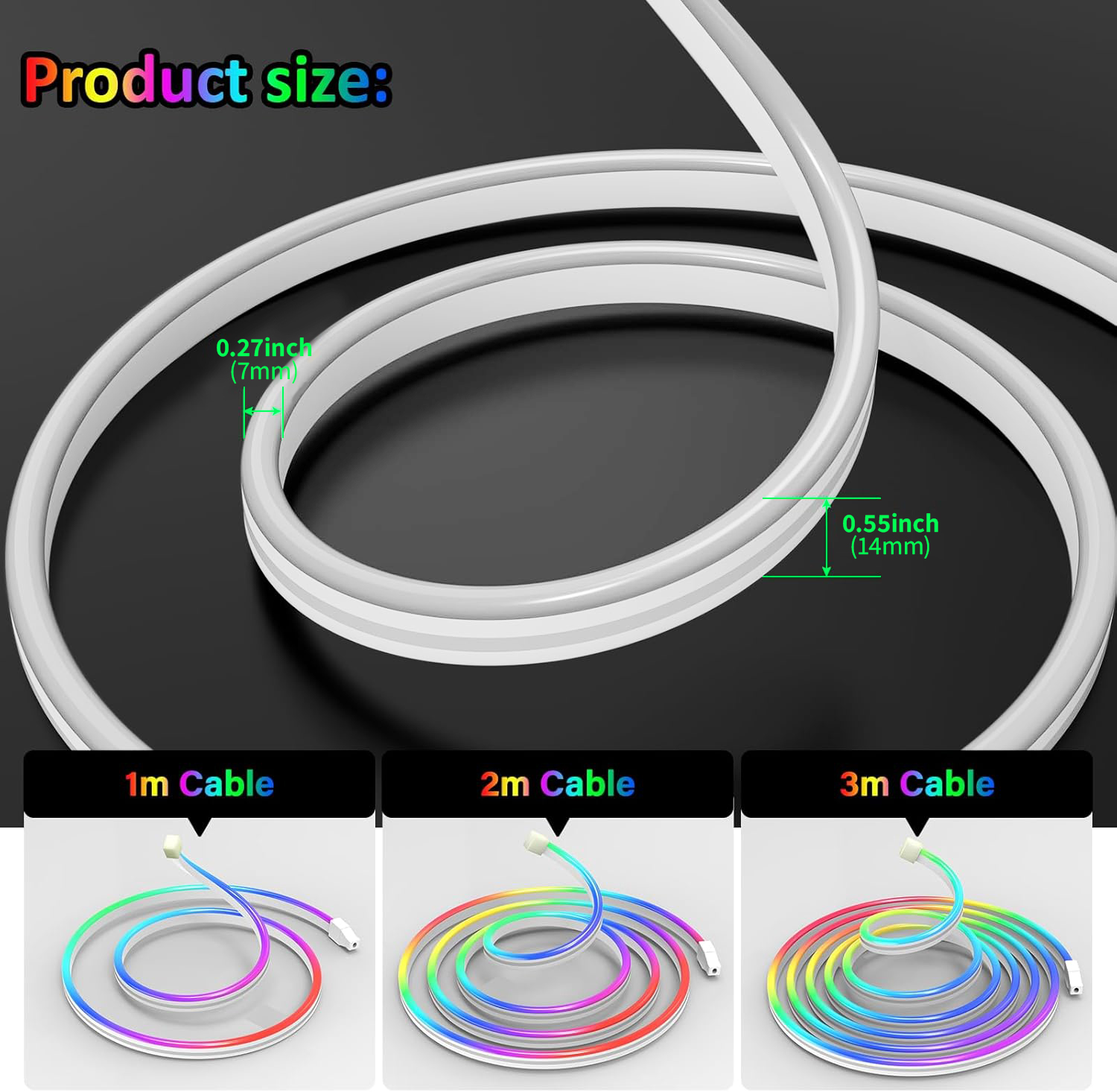 USB DC5V RGBIC Flexible Neon S - Led Strip Lights 评论和价格