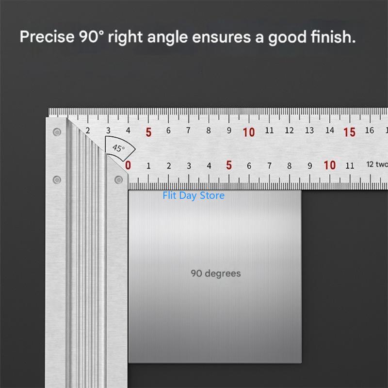 F92C Aluminum Square Ruler For - Home Improvement Mark 评论和价格