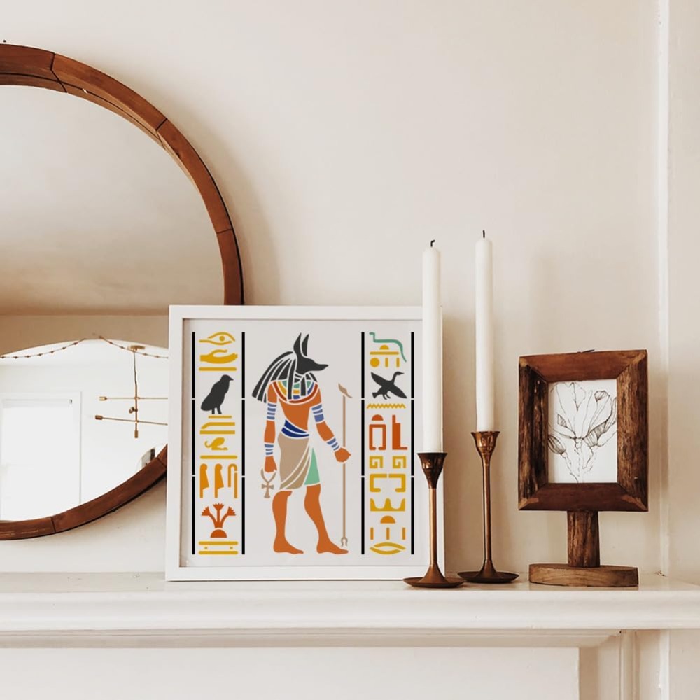 4 PCS Egyptian Symbols Stencil - Paint Brush 评论和价格