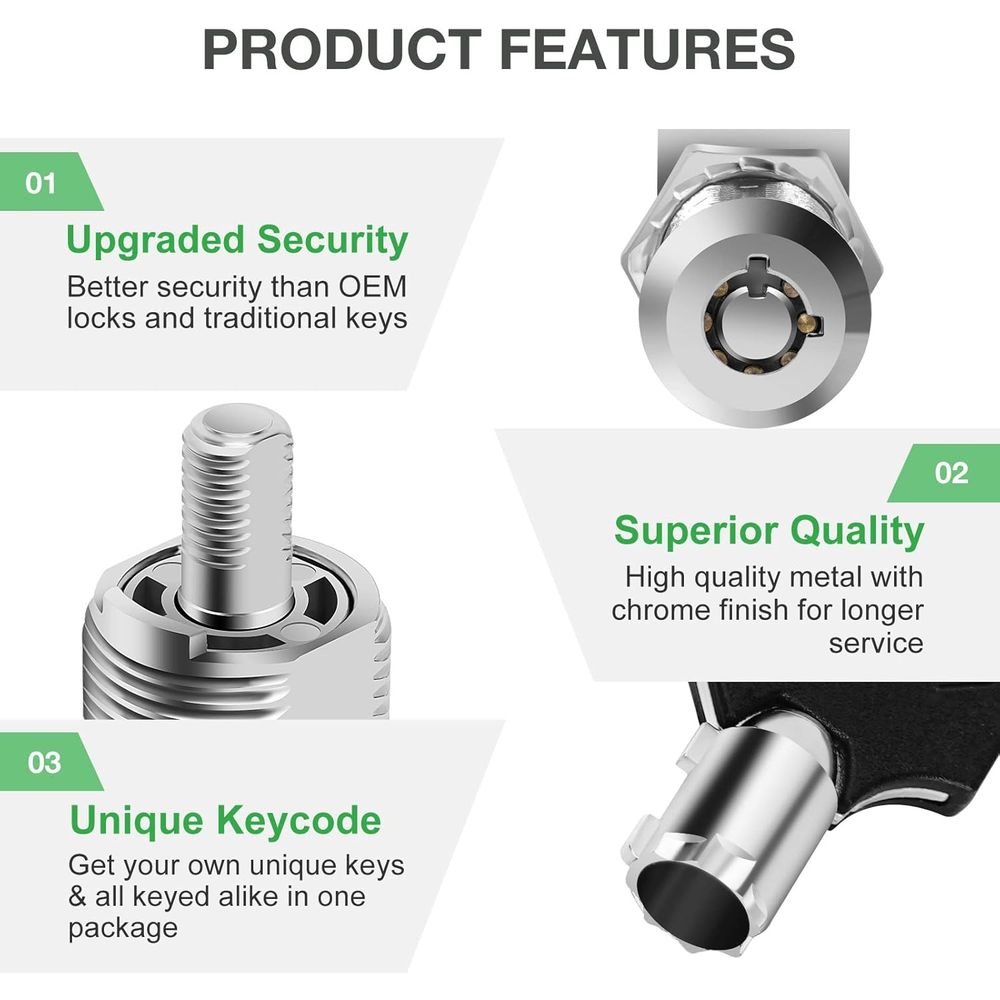 5 Pack Cabinet Lock with Keys, - Door Lock 评论和价格
