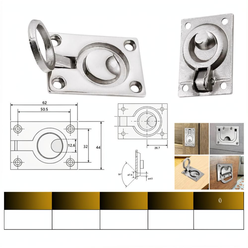 316 Stainless Steel Round Flus - Door Handle 评论和价格