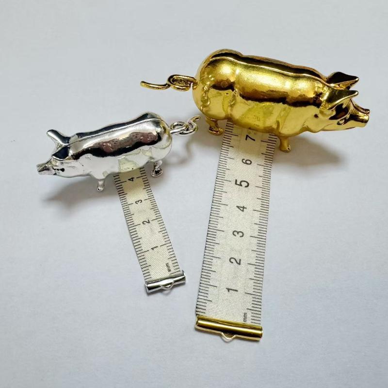 (Ce14)Antique Pig Mini Tape Me - Tape Measure 评论和价格