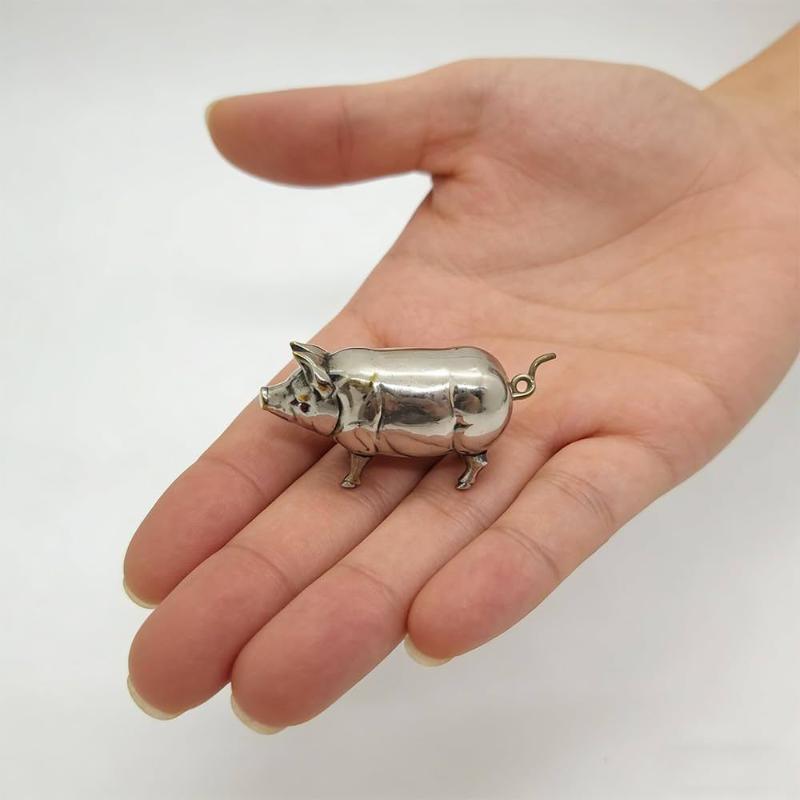 (Ce14)Antique Pig Mini Tape Me - Tape Measure 评论和价格