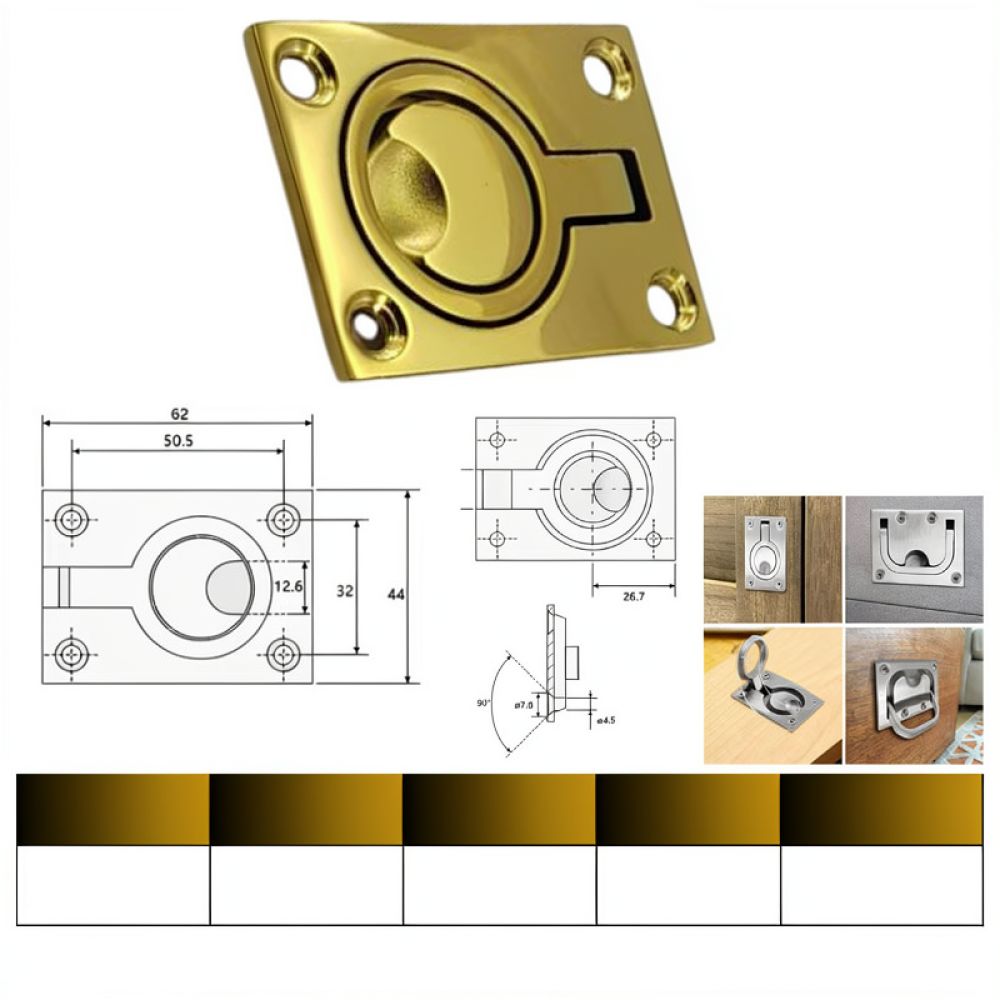 Stainless Steel 316 Flush Pull - Door Handle 评论和价格