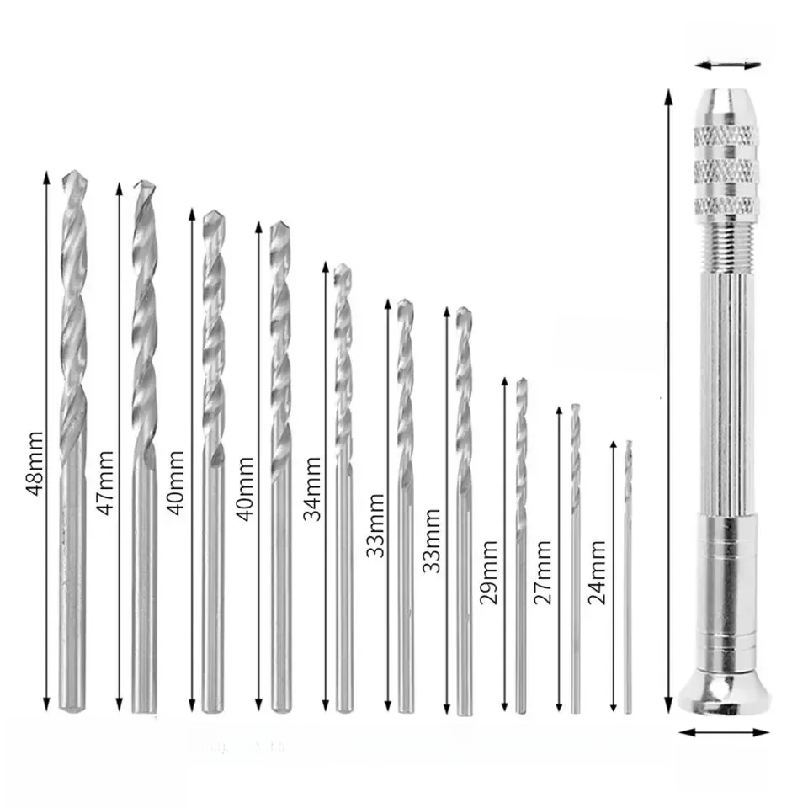 0.8-3.0mm Mini Hand Drill Wood - Drill Bits 评论和价格