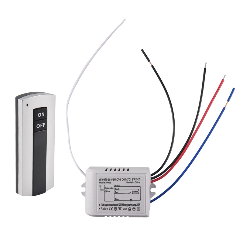1 Way ON/OFF 220V Wireless Rem - Light Switch 评论和价格