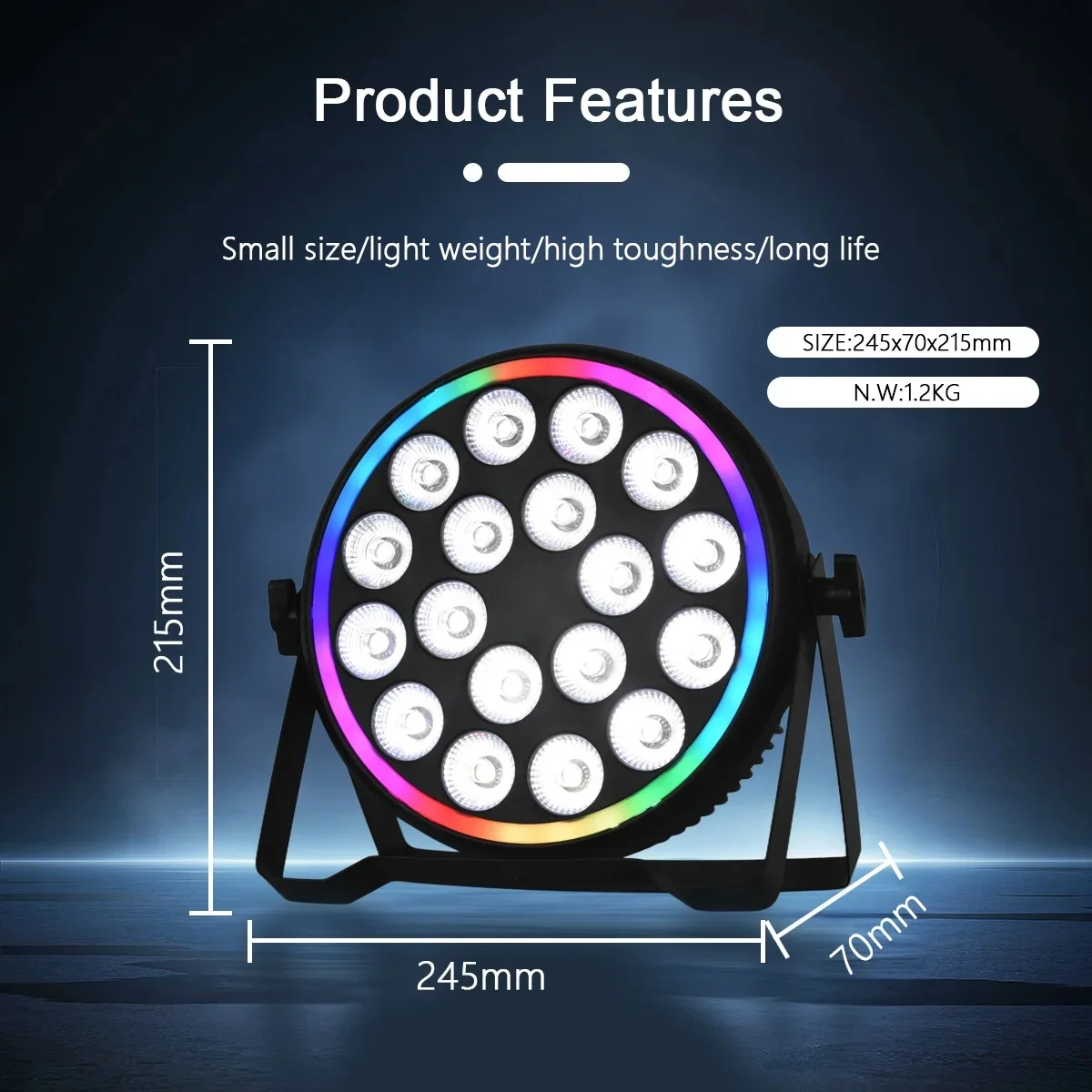 180W RGBW 4In1 LED Par Lights  - Led Strip Lights 评论和价格