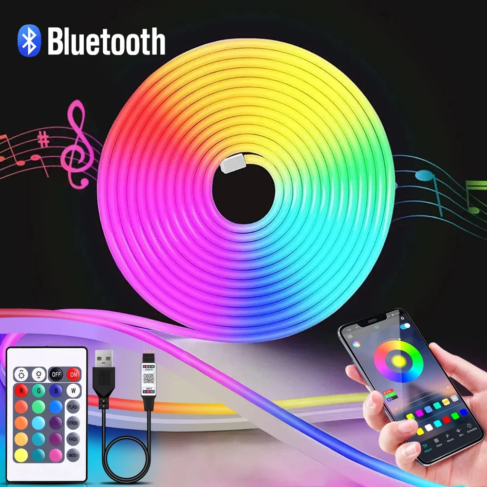 1-5m RGB LED Neon Strip Light  - Led Strip Lights 评论和价格
